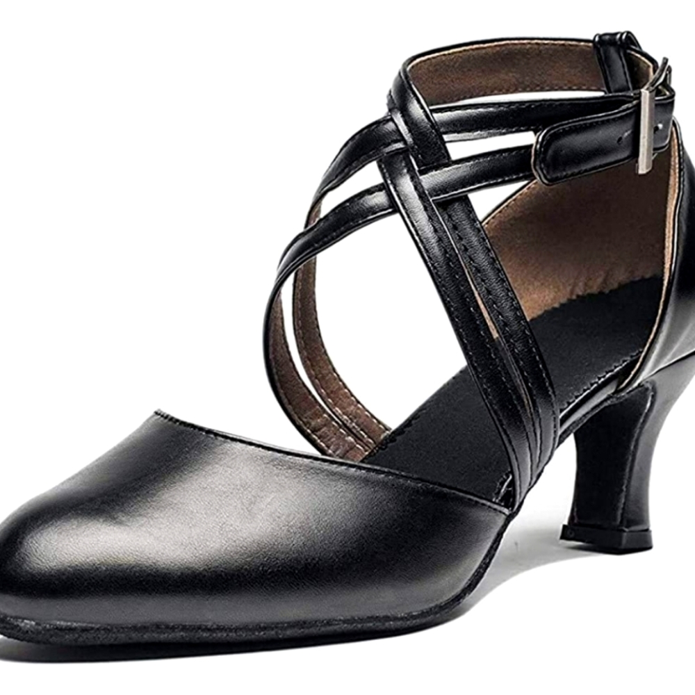 Black strappy dancing heels 👠